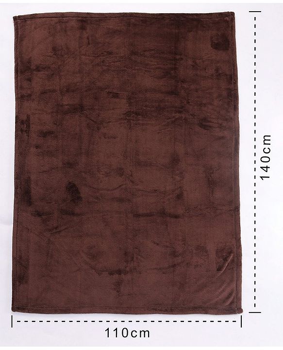 Babyhug Coral All Seasons Blanket - Brown
