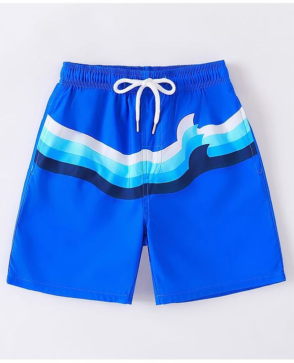 Pine Active Striped Swimming Trunk - Blue