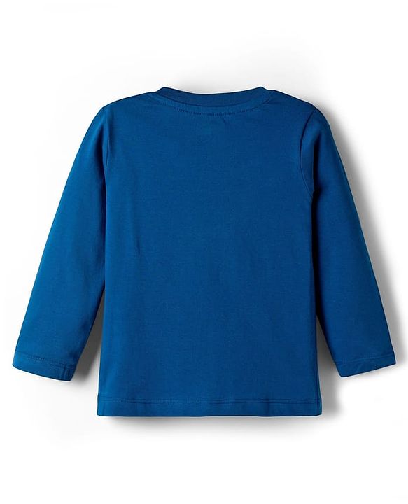 Babyhug Cotton Knit Full Sleeves T-Shirts with Stripes Tiger & Players Chicago 27 Graphics Pack of 3 - Yellow Red & Blue