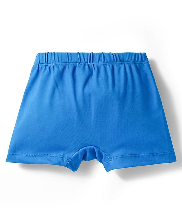 Babyhug Water Repellent Half Raglan Sleeves Printed Two Piece Swimsuit - Blue