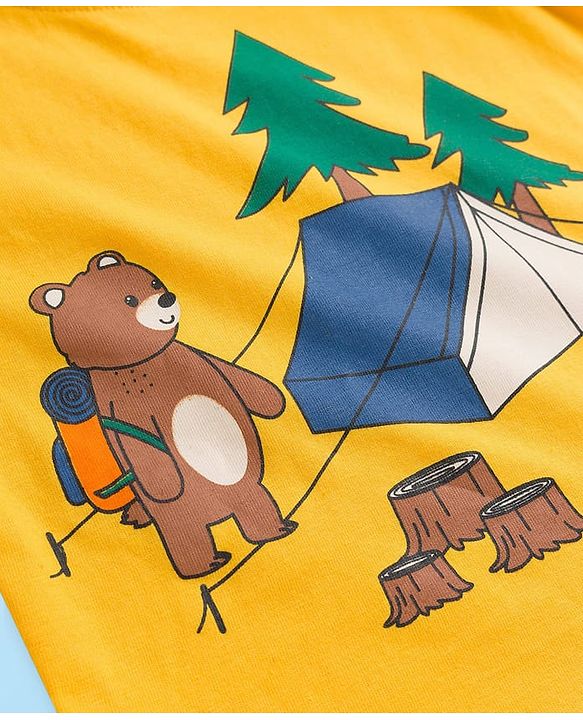 Babyhug Cotton Knit Full Sleeves T-Shirts With Animal & Text Print Pack of 3 - Multicolor