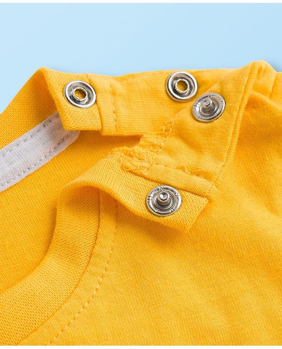 Babyhug Cotton Knit Full Sleeves T-Shirts With Animal & Text Print Pack of 3 - Multicolor