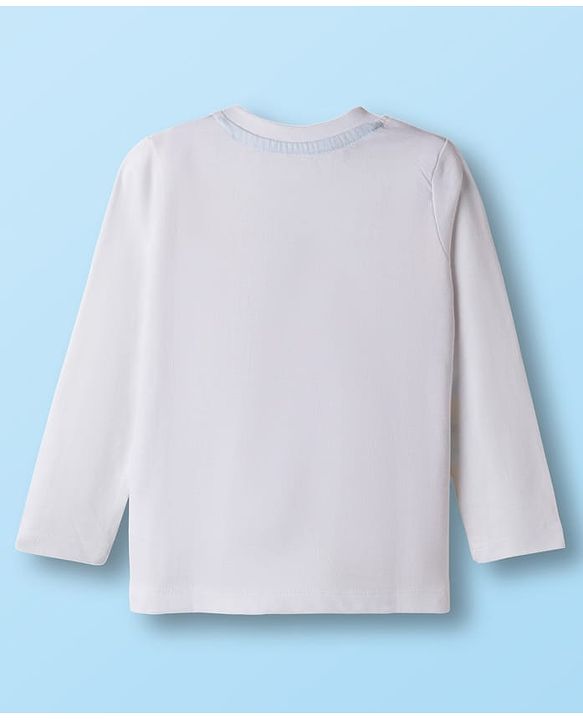 Babyhug Cotton Knit Full Sleeves T-Shirts With Animal & Text Print Pack of 3 - Multicolor