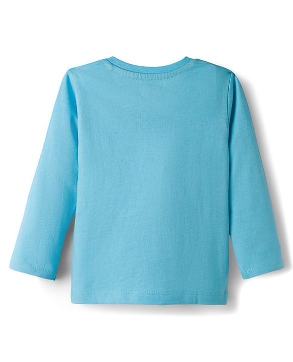 Babyhug Cotton Knit Full Sleeves T-Shirts With Stripes & Animal Print Pack of 3 - Multicolor