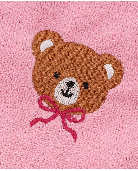 Babyhug Knit Towel with Tiger Embroidery L 95 x B 50.5 cm - Light Blue