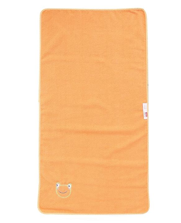Babyhug Knit Towel with Tiger Embroidery L 95 x B 50.5 cm - Light Blue