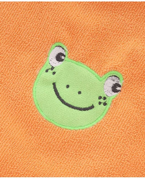 Babyhug Knit Towel with Tiger Embroidery L 95 x B 50.5 cm - Light Blue