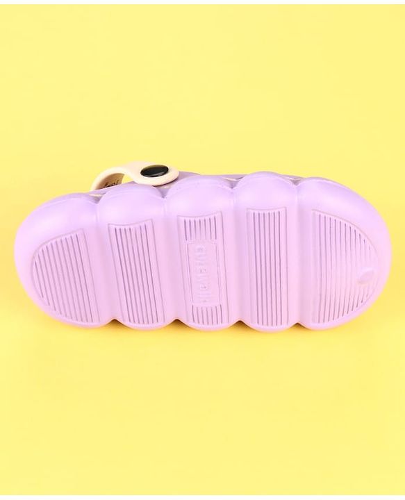 Cute Walk by Babyhug Clogs with Mushroom & Floral Applique - Purple