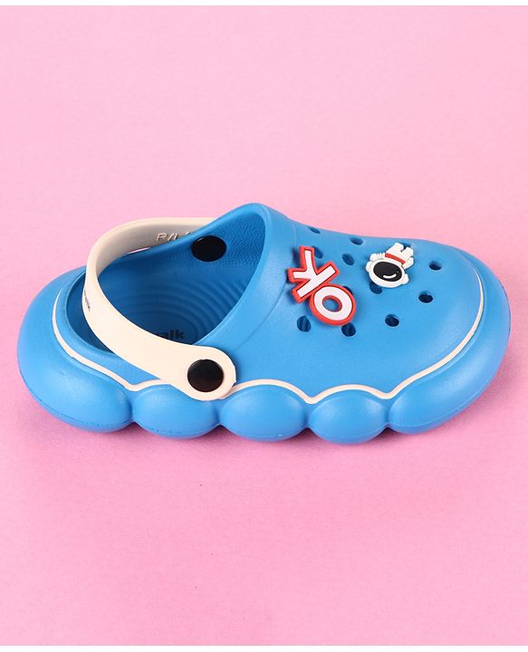 Cute Walk by Babyhug Clogs With Applique Detailing & Back Strap Closure - Blue