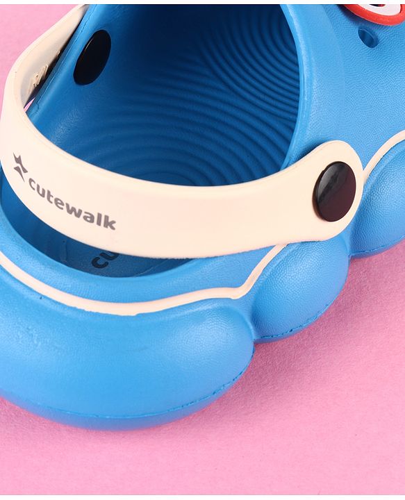 Cute Walk by Babyhug Clogs With Applique Detailing & Back Strap Closure - Blue