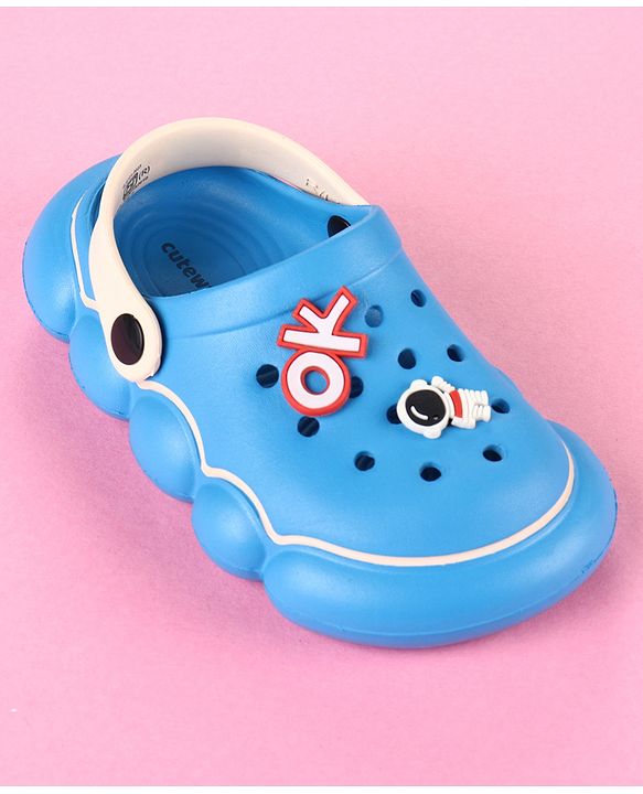 Cute Walk by Babyhug Clogs With Applique Detailing & Back Strap Closure - Blue