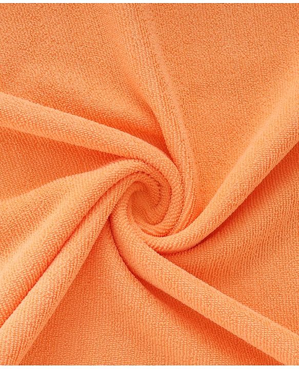Babyhug Microfiber Hooded Towel With Tiger Print L 76 x B 69 cm - Orange