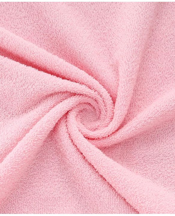 Babyhug Terry Knit Hooded Towel With Elephant Design & Floral Print L 73 x B 73 cm - Pink