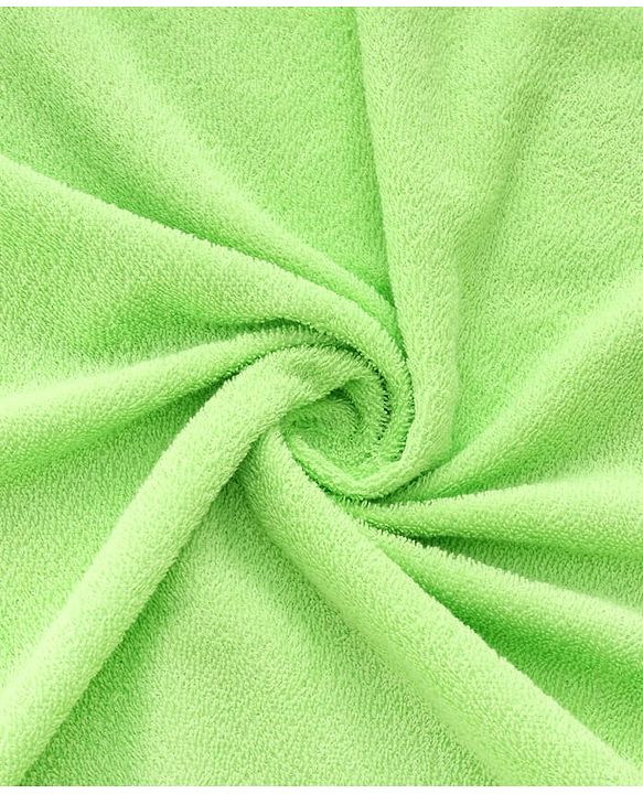 Babyhug Terry Knit Hooded Towel With Frog Design L 73 x B 73 cm - Lime Green
