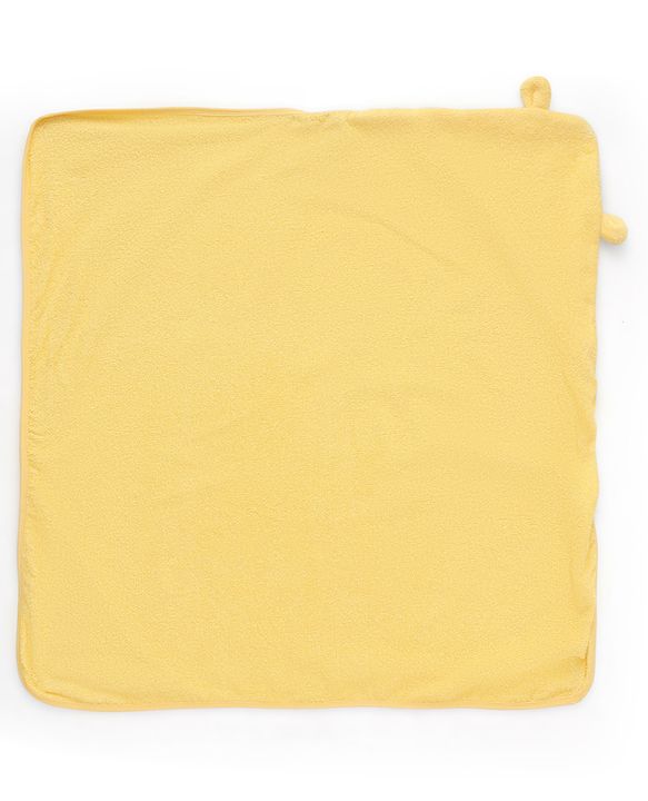 Babyhug Terry Knit Sheep Hooded Towel L 72 x B 71 cm - Yellow