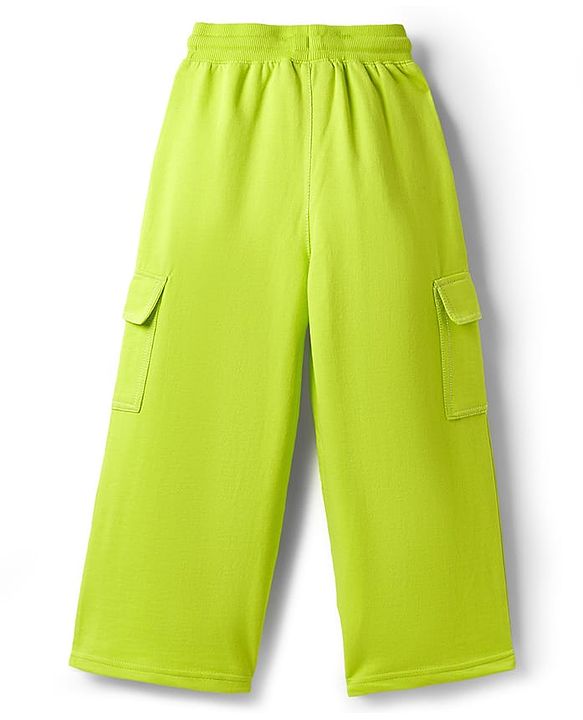 Pine Kids Knit Full Length Solid Lounge Pant - Lime Green