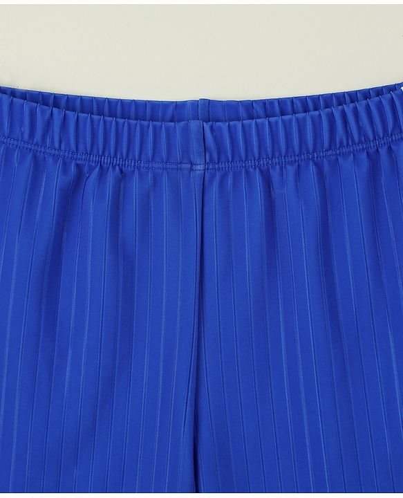 Pine Active Solid Swimming Trunk With Cap - Blue