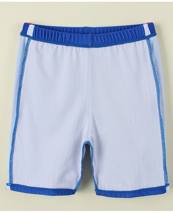 Pine Active Solid Swimming Trunk With Cap - Blue