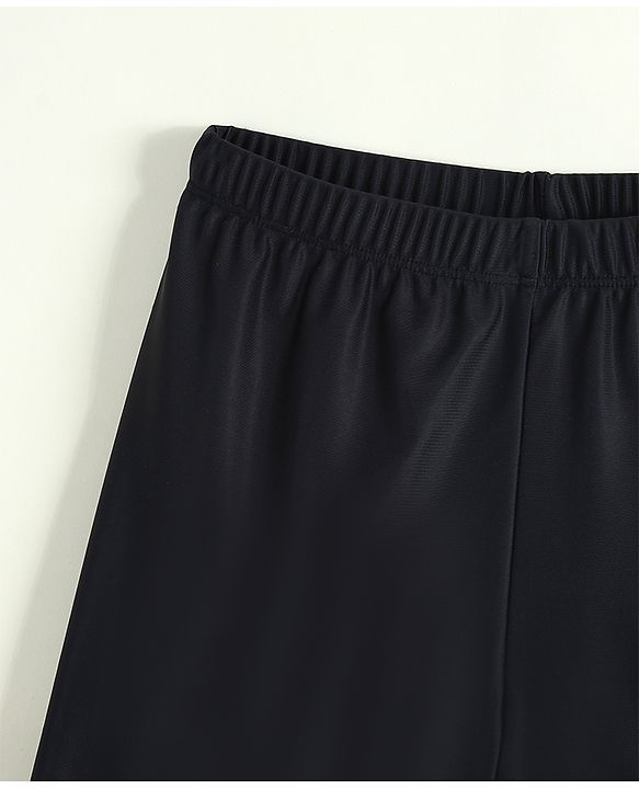 Pine Kids Swimming Trunks with Text Print - Black