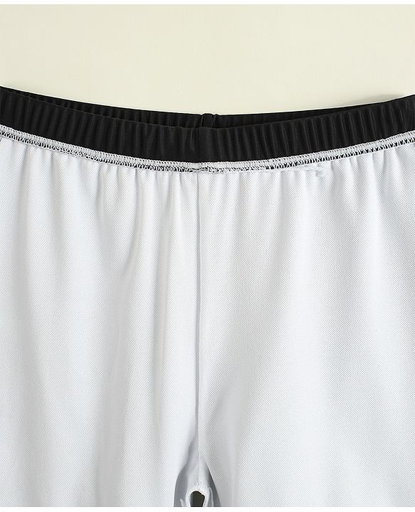 Pine Kids Swimming Trunks with Text Print - Black