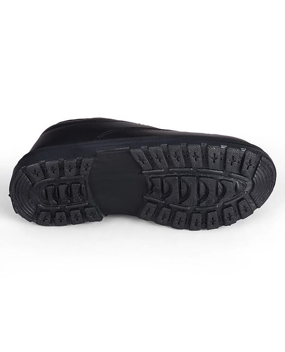 Pine Kids Lace Up Closure Solid Colour School Shoes -Black