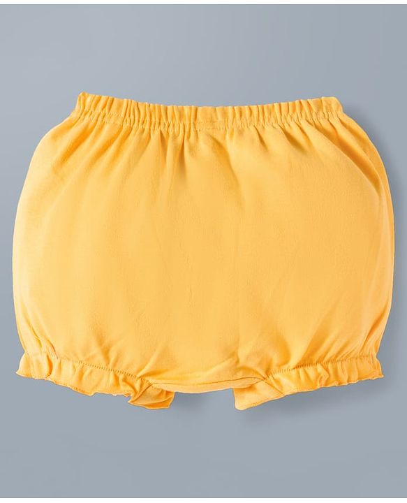 Babyhug Disney Lycra Knit Bloomers with Marie Graphic Pack of 3 - White Red & Yellow