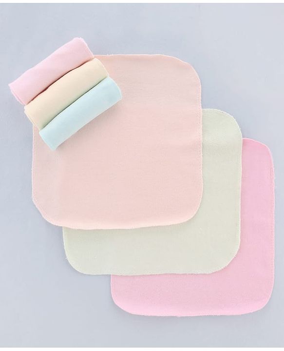 Babyhug Terry Knit Hand & Face  Towel Pack Of 6 L 24 x B 24 cm - Multicolour