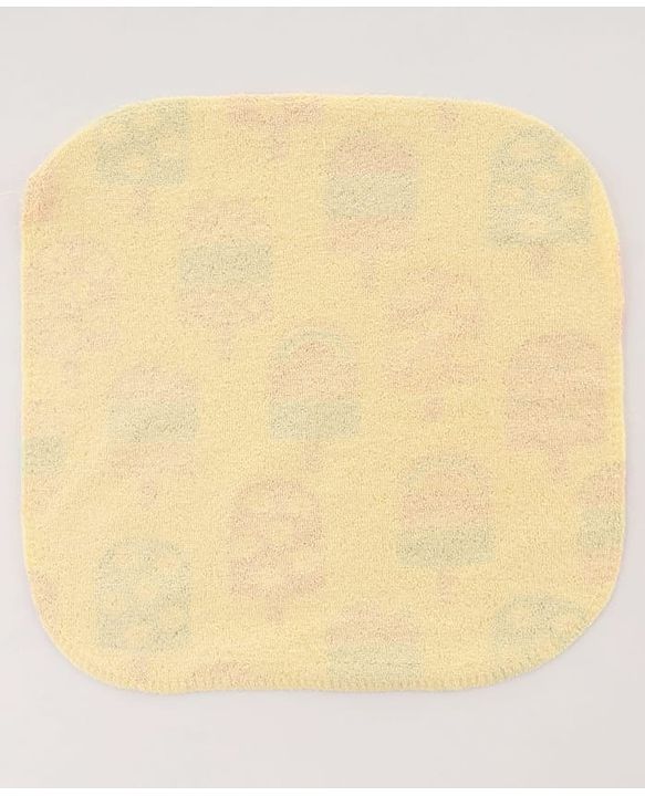 Babyhug Terry Knit Face & Hand Towel With Floral Print Pack Of 6 L 24 x B 24 cm- Multicolour