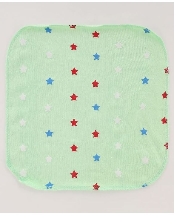 Babyhug Terry Knit Hand & Face Towel With Tiger Print Pack Of 6 L 24 x B 24 cm- Multicolour