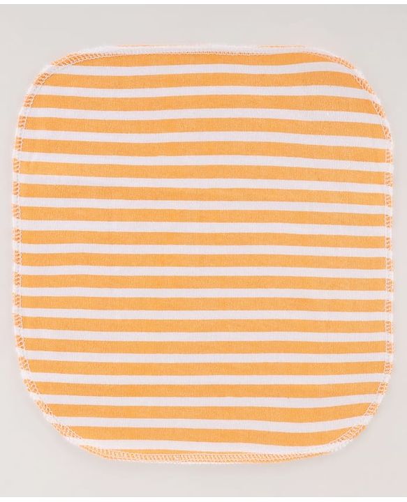 Babyhug Terry Knit Hand & Face Towel With Tiger Print Pack Of 6 L 24 x B 24 cm- Multicolour