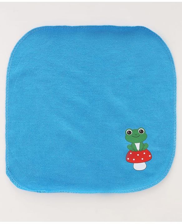 Babyhug Terry Knit Hand & Face Towel Set With Animal Design Pack Of 6 L 24 x B 24 cm - Multicolour