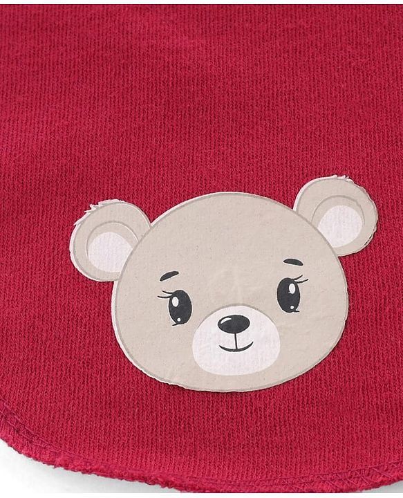 Babyhug Terry Knit Hand & Face Towel With Polka Dot Print Pack Of 6 L 24 x B 24 cm - Multicolour