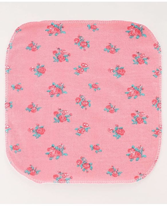 Babyhug Terry Knit Hand & Face Towel With Polka Dot Print Pack Of 6 L 24 x B 24 cm - Multicolour