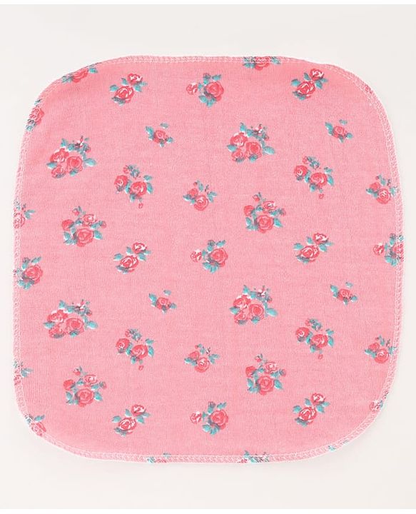Babyhug Terry Knit Hand & Face Towel With Polka Dot Print Pack Of 6 L 24 x B 24 cm - Multicolour