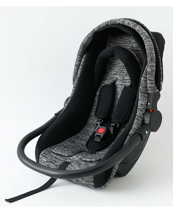 Babyhug Cloud Cradle 3-in-1 Baby Carry Cot  Black| Rocker & Baby Seat| Safety Harness| Adjustable Canopy| Lightweight Portable Design| Removable & Washable Cover| 015 Months