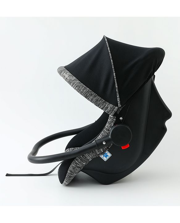 Babyhug Cloud Cradle 3-in-1 Baby Carry Cot  Black| Rocker & Baby Seat| Safety Harness| Adjustable Canopy| Lightweight Portable Design| Removable & Washable Cover| 015 Months