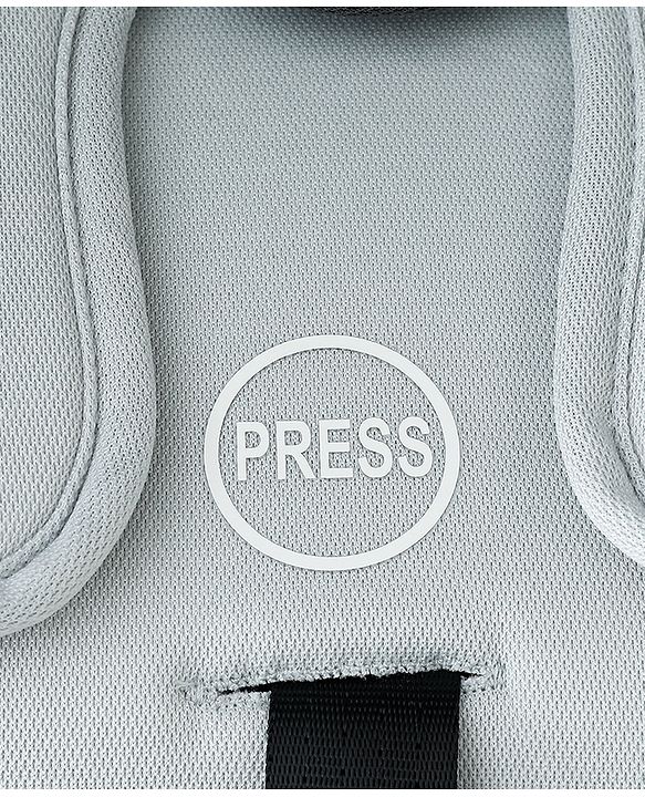 Babyhug Cloud Cradle 3-in-1 Baby Carry Cot  White Grey| Rocker & Baby Seat| Safety Harness| Adjustable Canopy| Lightweight Portable Design| Removable & Washable Cover| 015 Months