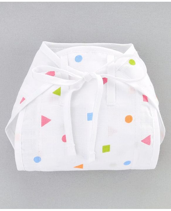 Babyhug 100% Cotton Baby Gift Set Pack of 9 - White