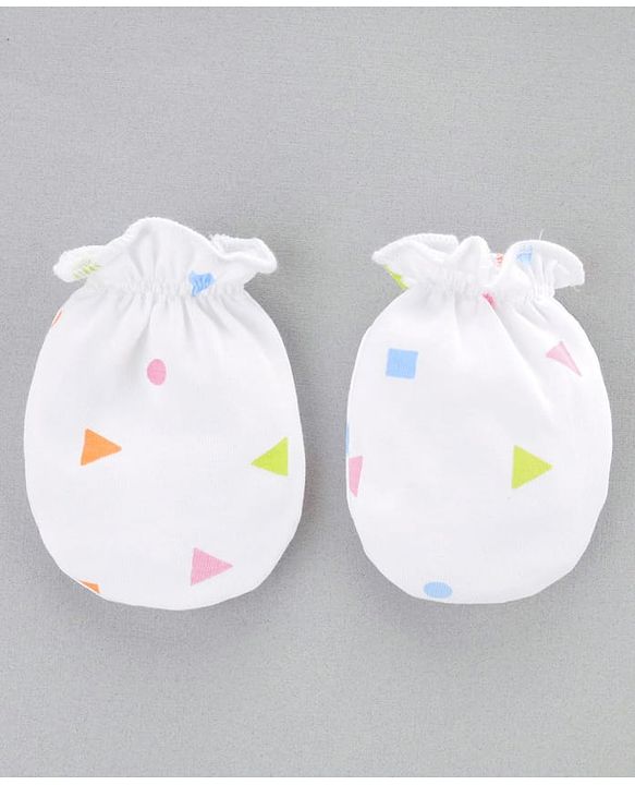 Babyhug 100% Cotton Baby Gift Set Pack of 9 - White