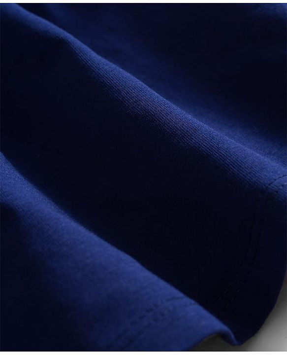 Babyhug Single Jersey Knit Frocks with Bloomer/Shorts Tie-Up Shoulder Straps Navy New Born