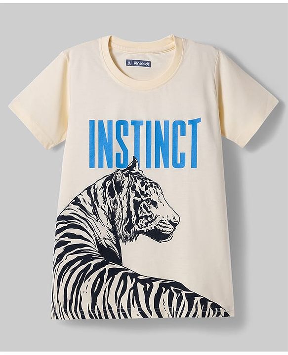 Pine Kids Cotton Knit T-Shirts Graphic Print Round Neck Half Sleeves Multi Colors 4-5 Years