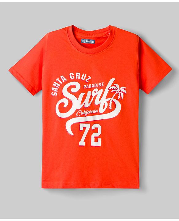 Pine Kids Cotton Knit T-Shirts Graphic Print Multi Colors Pack Of 5 4-5 Years