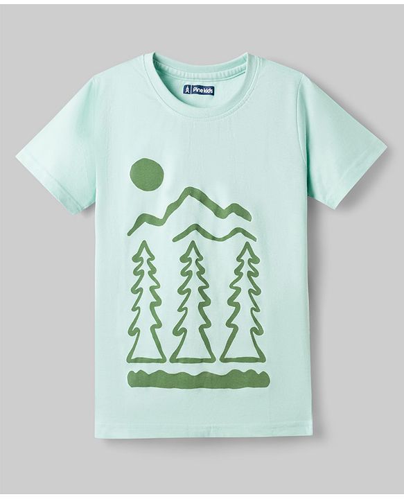 Pine Kids Cotton Knit T-Shirts Graphic Print Multi Colors Pack Of 5 4-5 Years