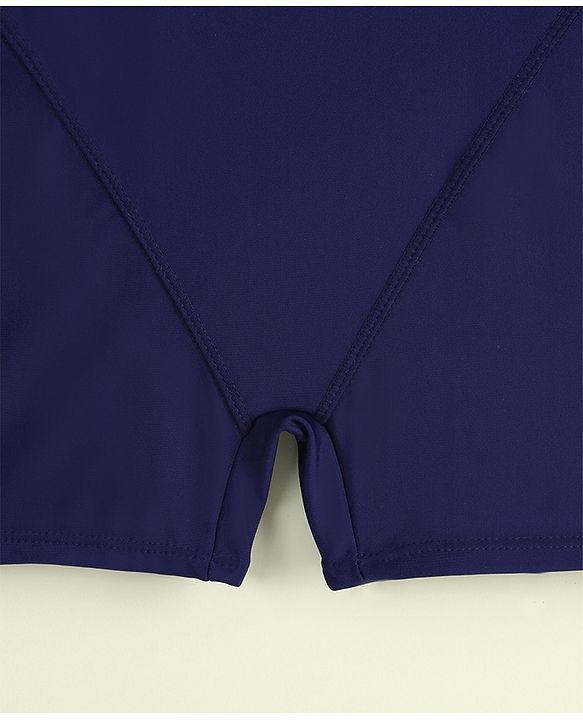 Pine Active Sleeveless Cut N Sew  Legged Swimsuit - Navy Blue