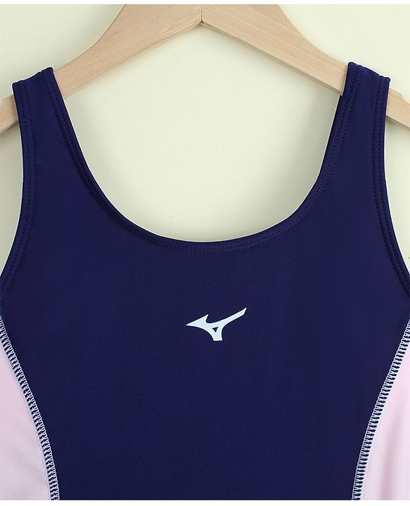 Pine Active Sleeveless Cut N Sew  Legged Swimsuit - Navy Blue
