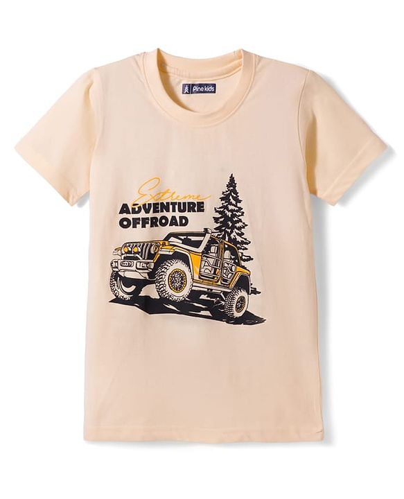 Pine Kids Cotton Knit Half Sleeves Printed T-Shirt Pack of 5 - Multicolor