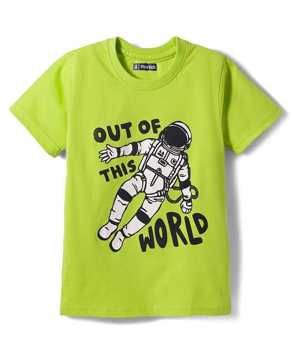 Pine Kids Cotton Knit Half Sleeves Printed T-Shirt Pack of 5 - Multicolor
