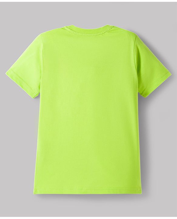 Pine Kids Cotton Knit Half Sleeves T-Shirts With Text & Beach Print Pack of 3 - Multicolor