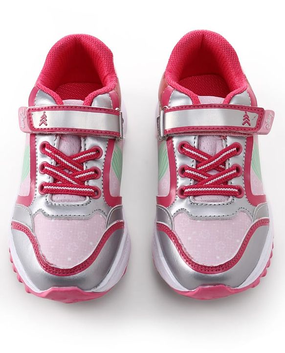 Pine Kids Disney Velcro Closure Sneakers with Ariel Graphic - Pink
