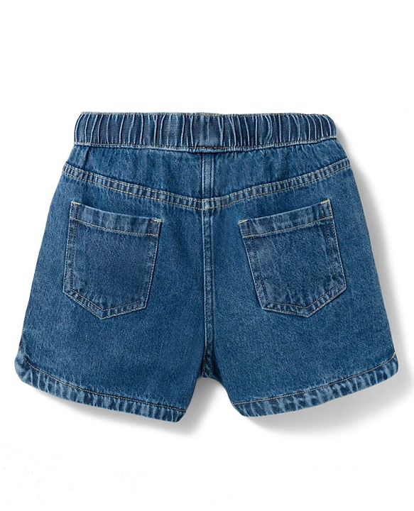 Pine Kids Woven Above Knee Length Denim Shorts -Light Blue